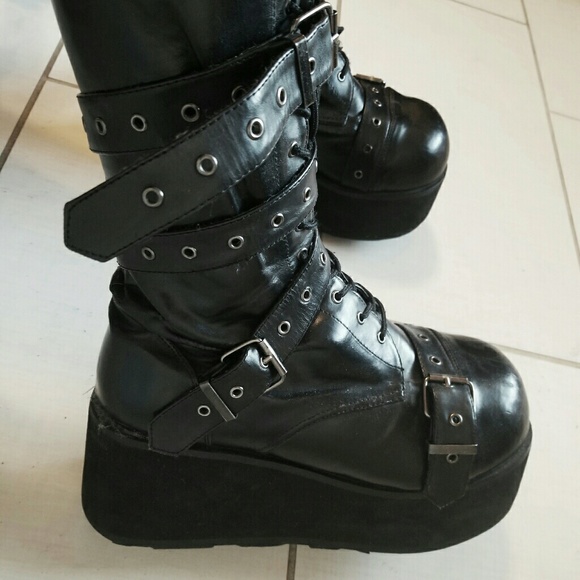 Mens Demonia Trashville Platform Boots 